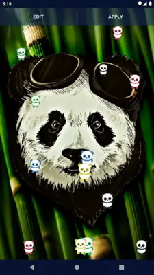 Panda Kawaii Live Wallpaper android App screenshot 3