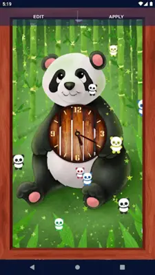 Panda Kawaii Live Wallpaper android App screenshot 5